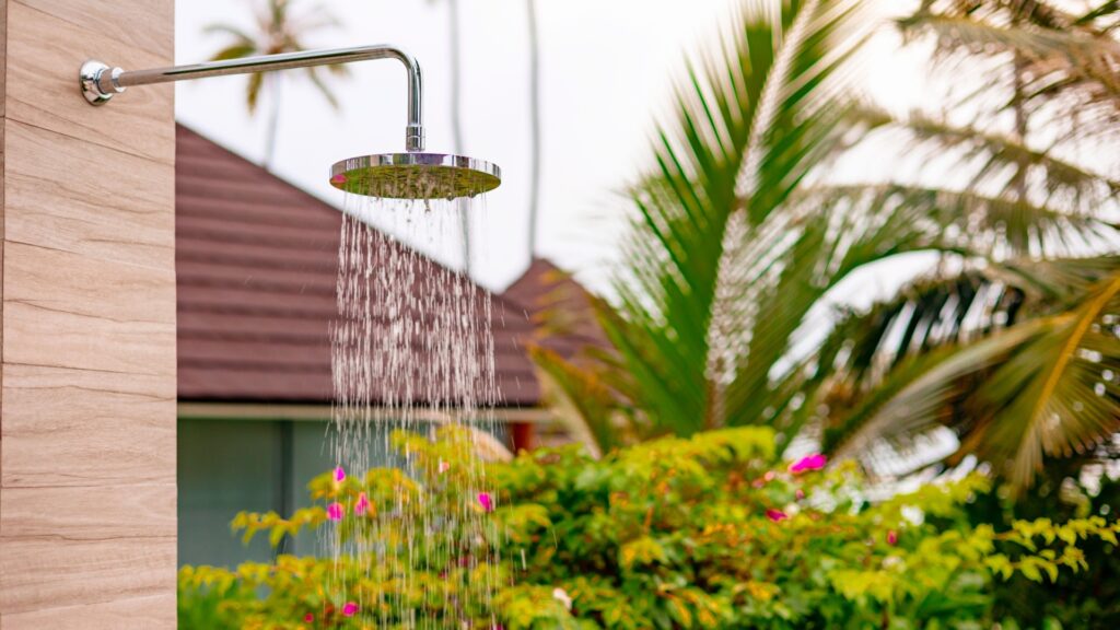 outdoor shower