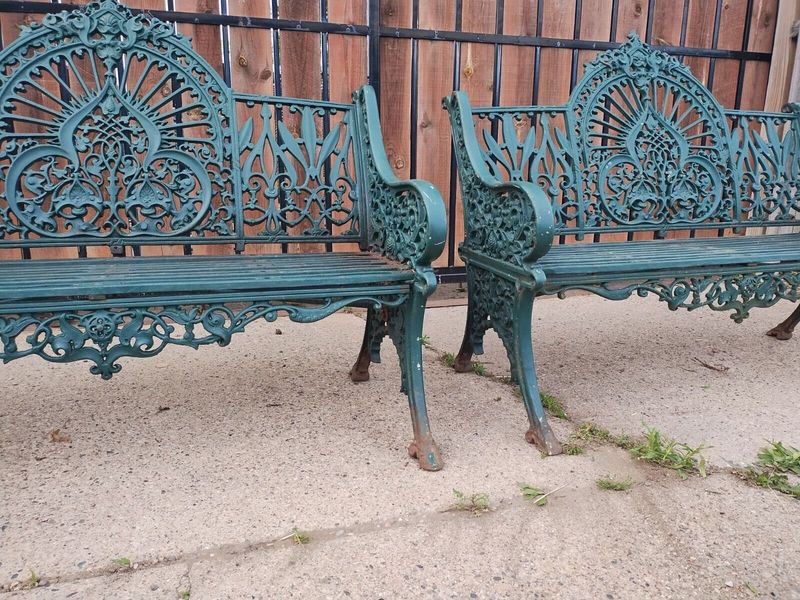 Wrought Iron Benches