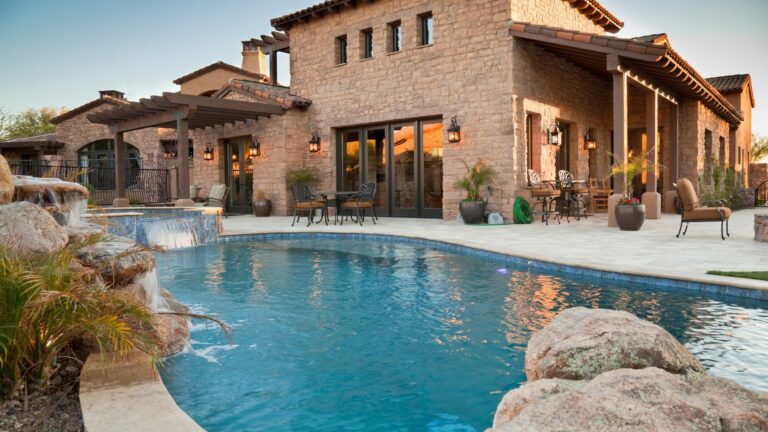 luxury backyard