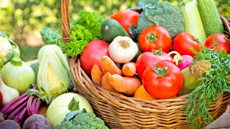 vegetables in a basket