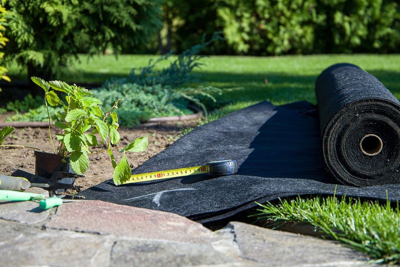 Install Landscape Fabric Under Mulch