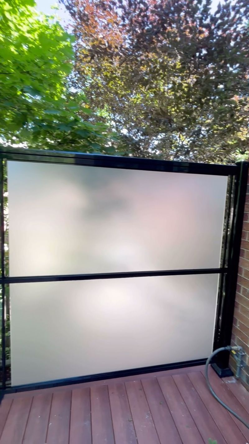 Frosted Glass Fence