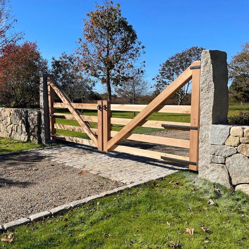 Cedar Fence With Decorative Cutouts