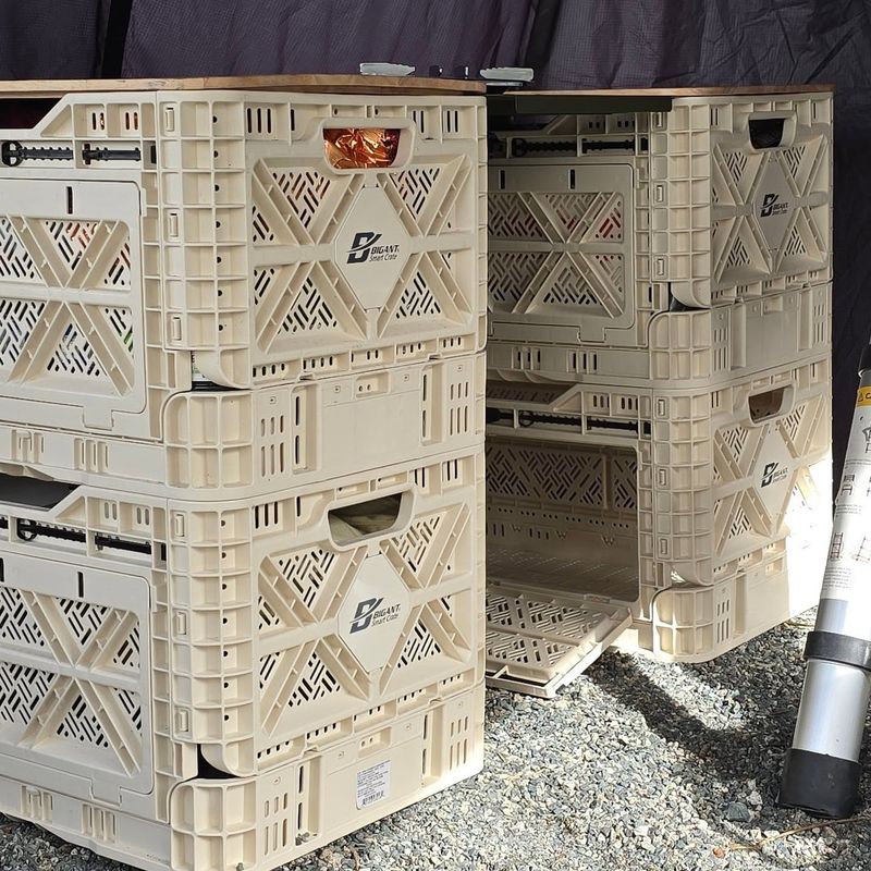 Transform Wooden Crates Into Shelving Units