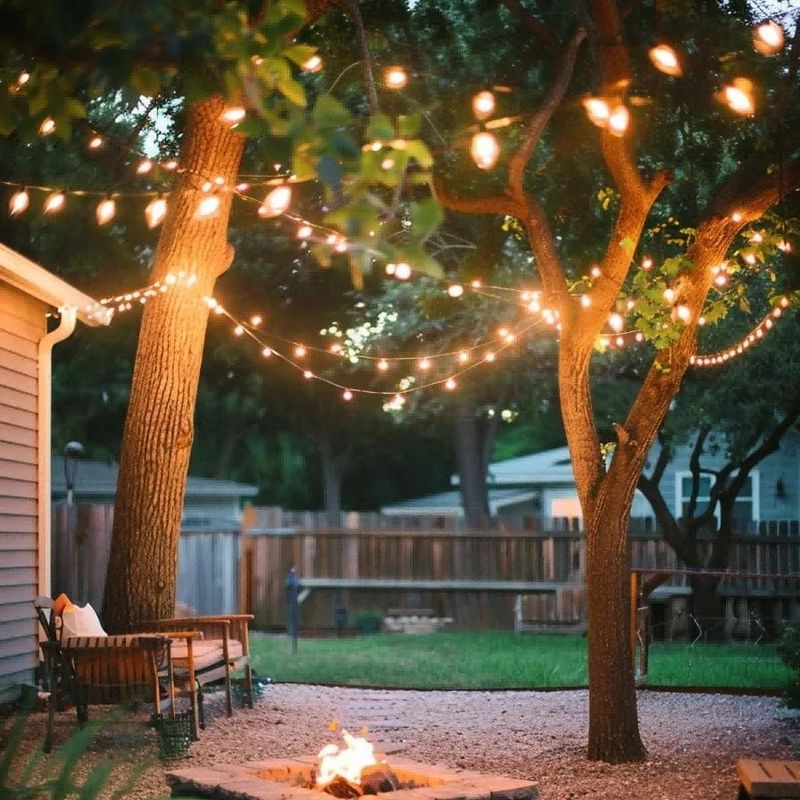 String Light Canopy