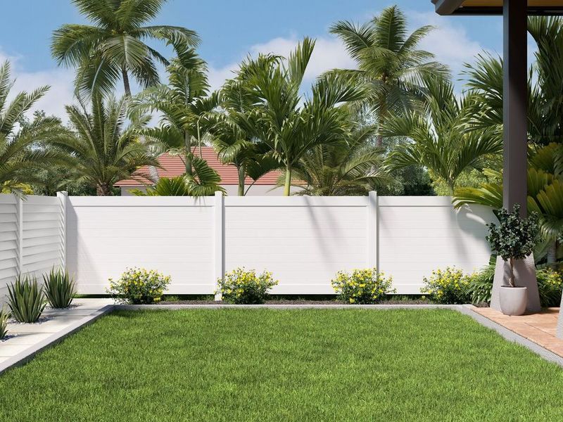 Modern Vinyl Privacy Fence