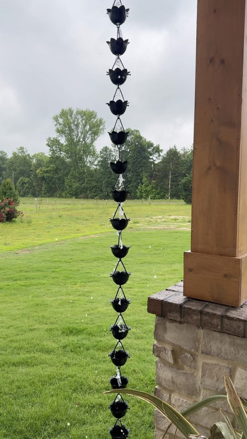 Install a Rain Chain Instead of Downspouts