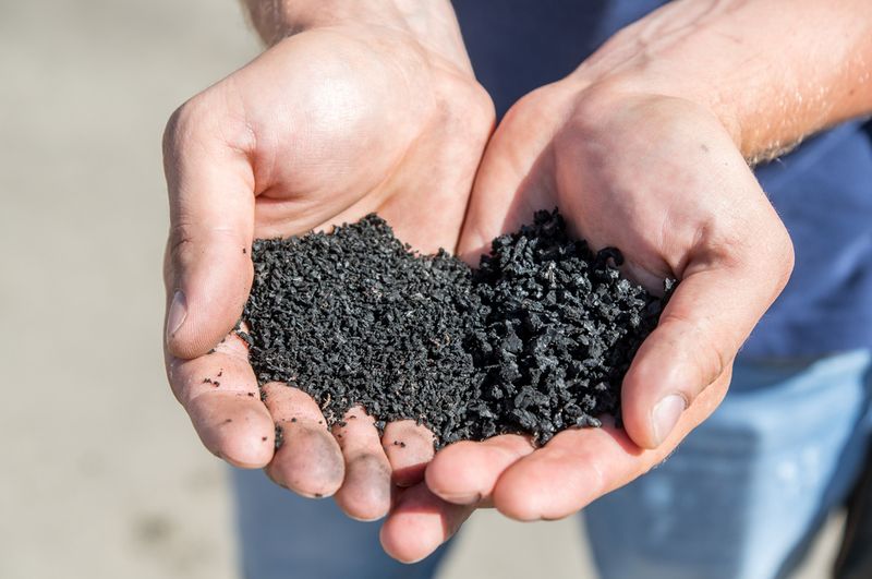 Rubber Mulch In Sunny Locations