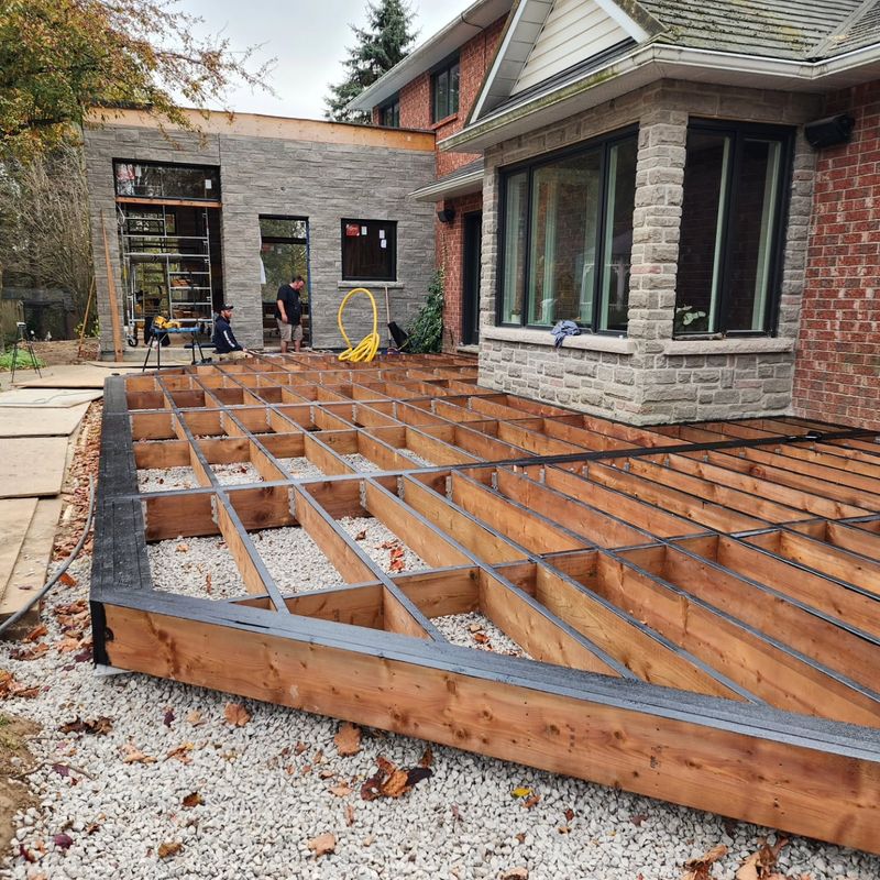 Unpermitted Deck Construction