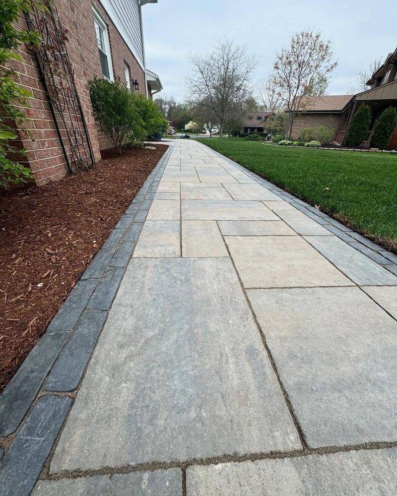 Straight Concrete Pathways