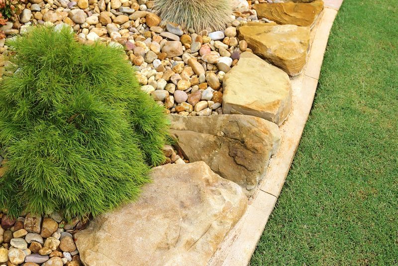 Edge Garden Beds with Natural Materials