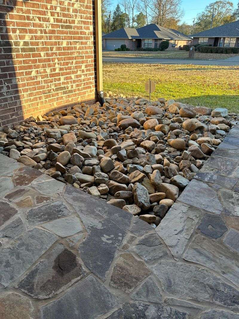 Concrete Bowl With River Stones