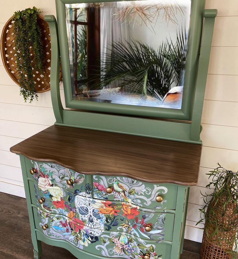 Repurpose an Old Dresser as a Potting Station