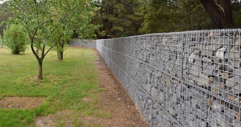 Gabion Stone Fence