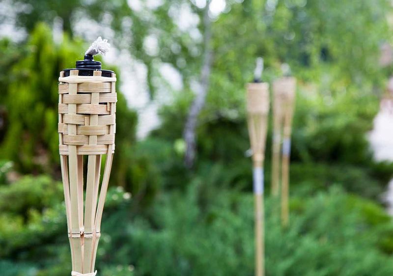 Tiki Torches That Scream Temporary Party