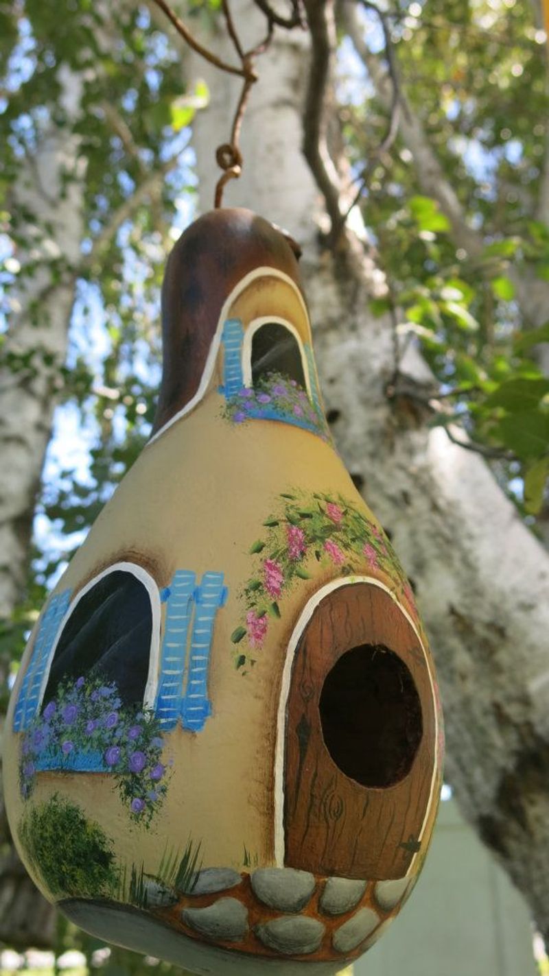 Gourd Birdhouse Village