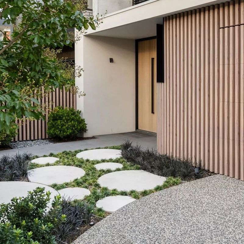 Mismatched Concrete Pavers