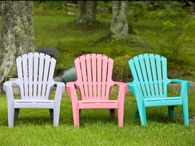 Brightly Colored Plastic Furniture That Fades Quickly