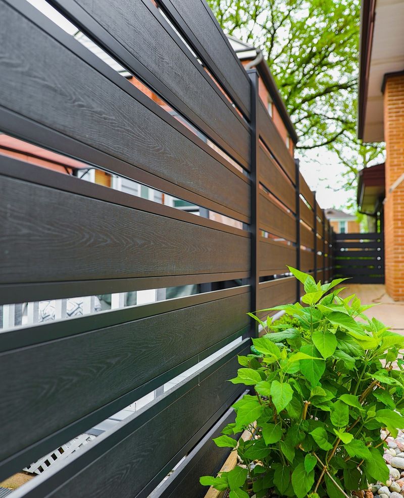 Slatted Composite Fence