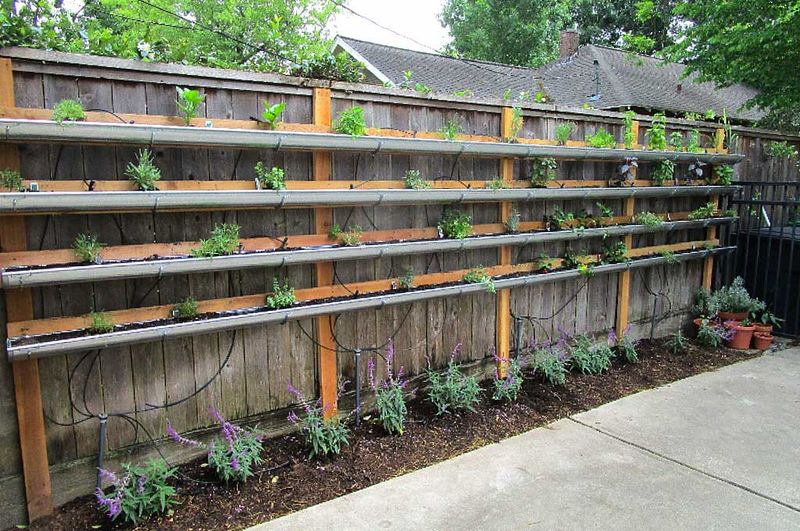 Hanging Gutter Garden