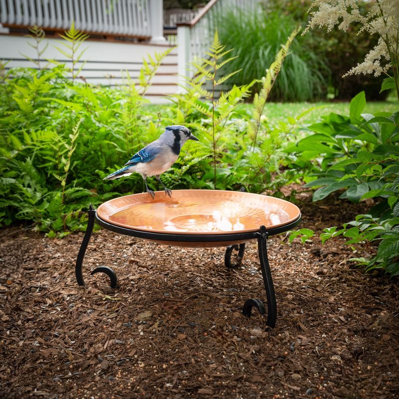 Shallow Pie Tins as Bird Baths
