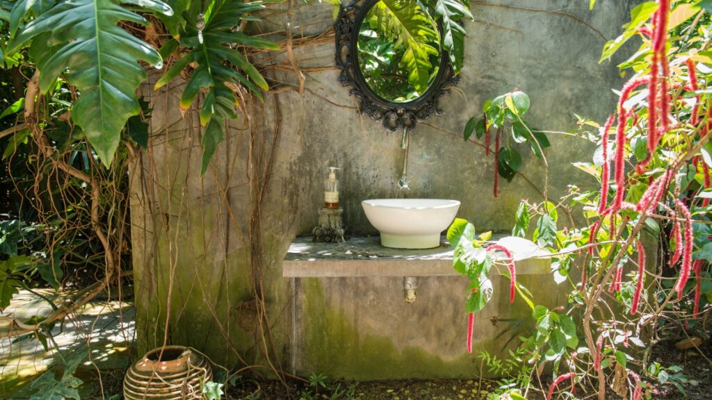 garden mirror
