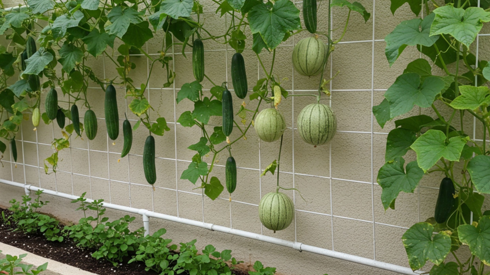 vertical vegetable wall
