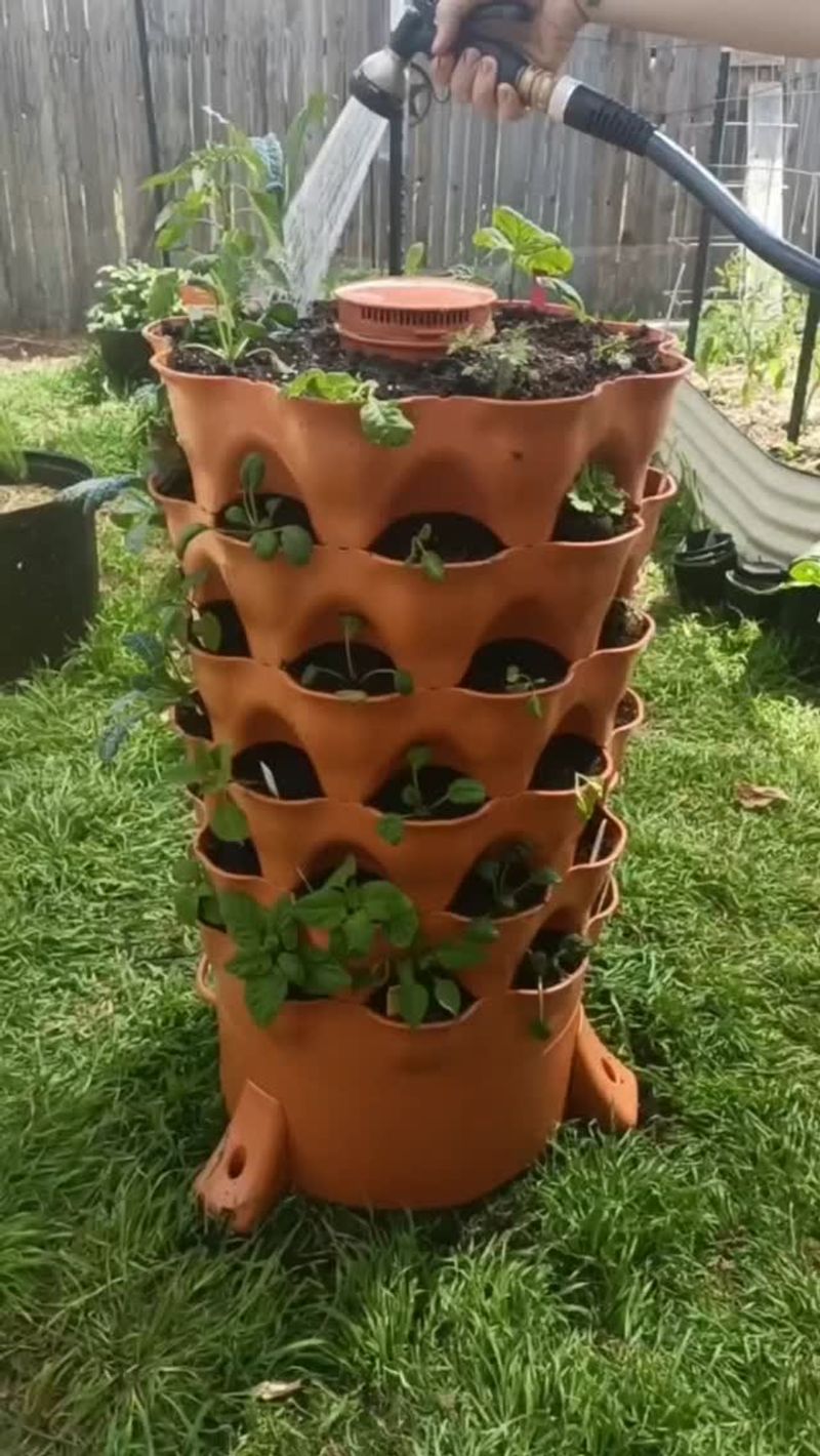 Multi-Tiered Bucket Tower