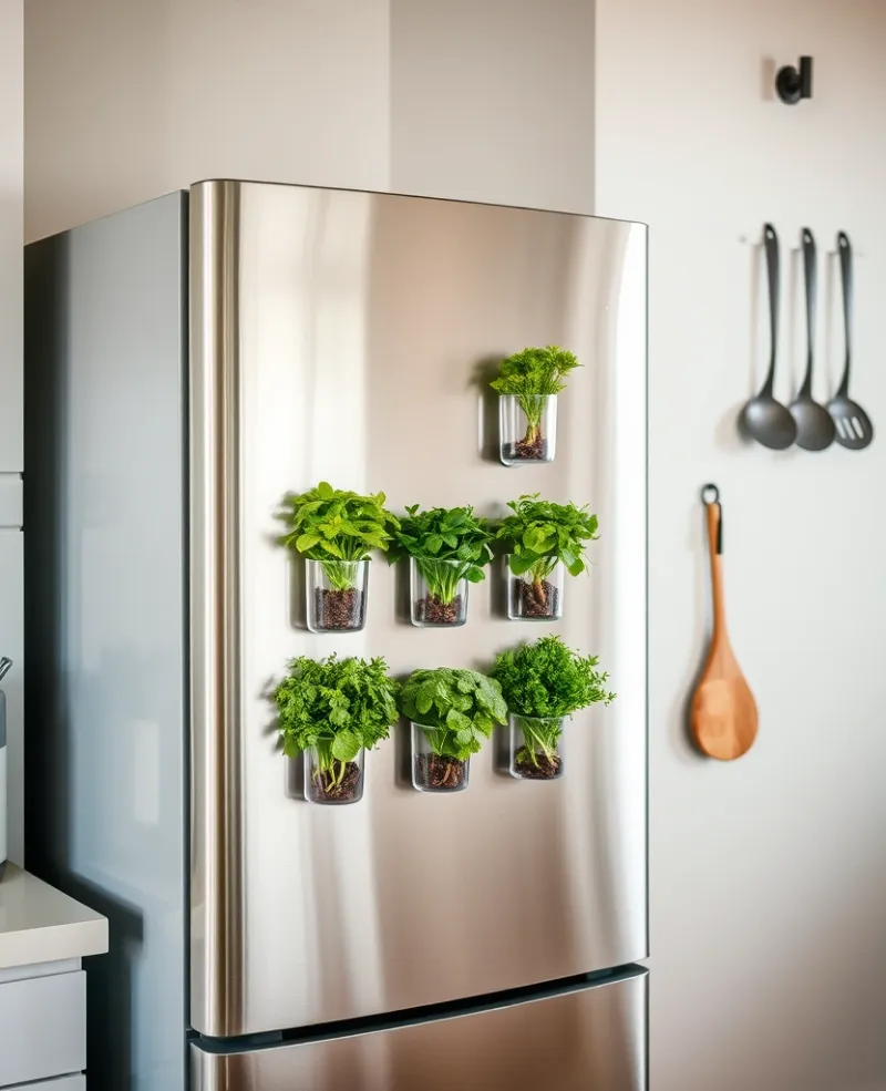 Magnetic Fridge Planters