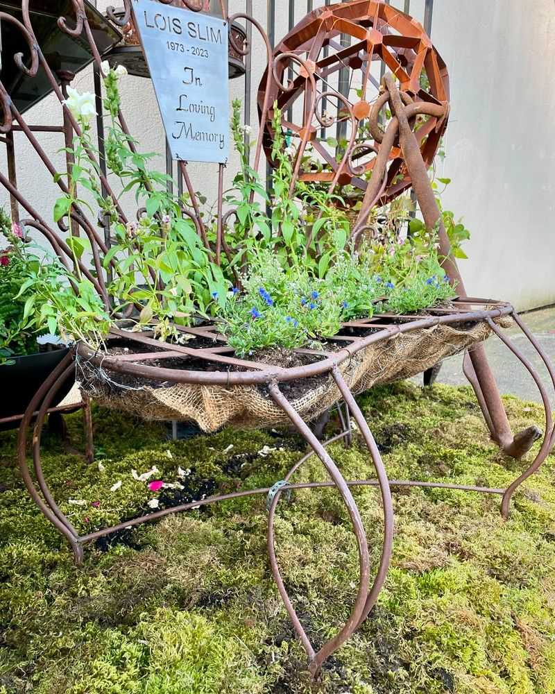 Garden Planter from Old Chairs