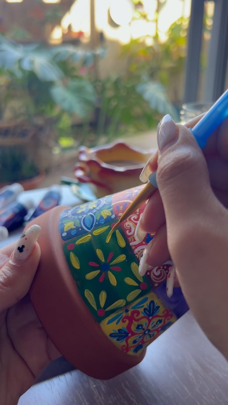 Painted Terracotta Pots