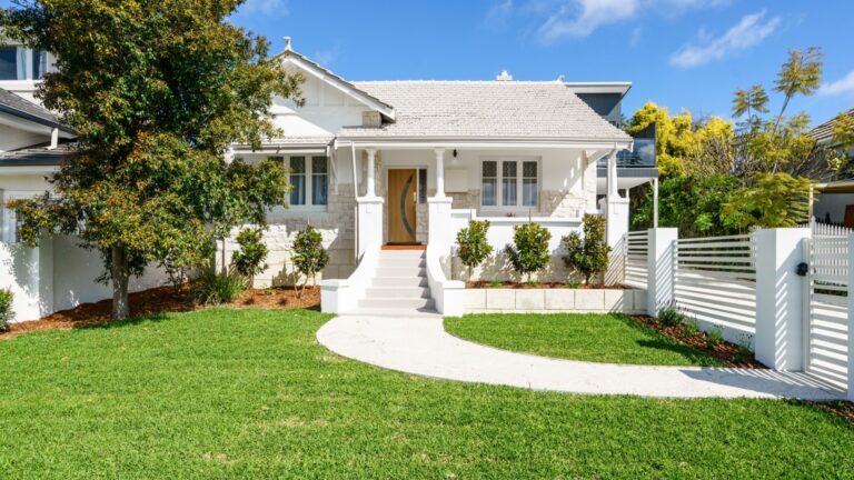 landscape around house