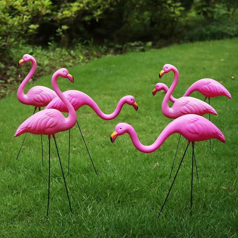 Plastic Flamingos Galore