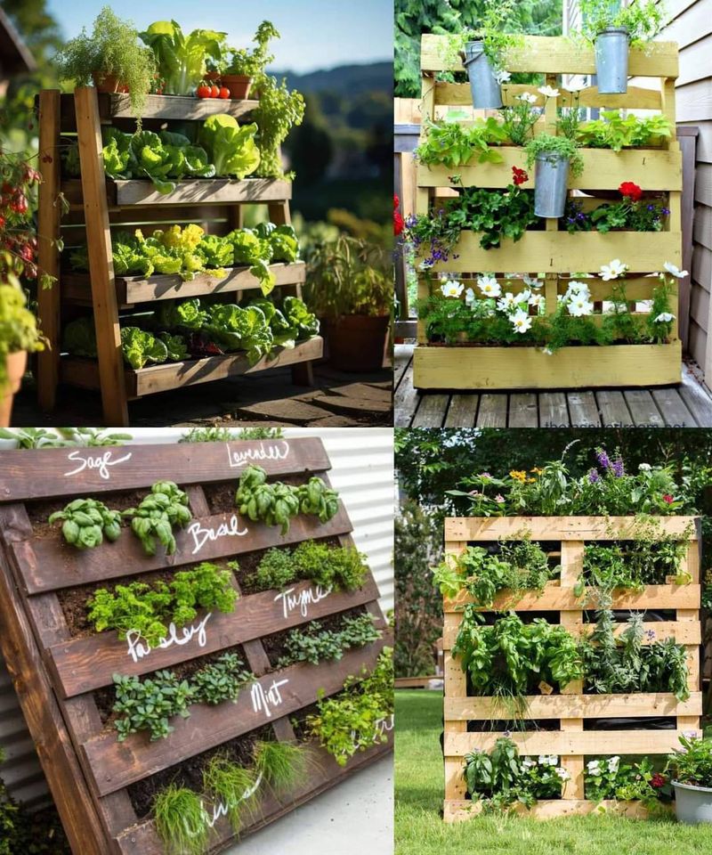Vertical Pallet Gardens