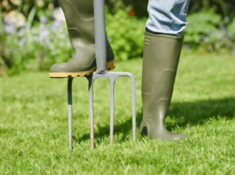 8. Regularly Aerate Compacted Soil