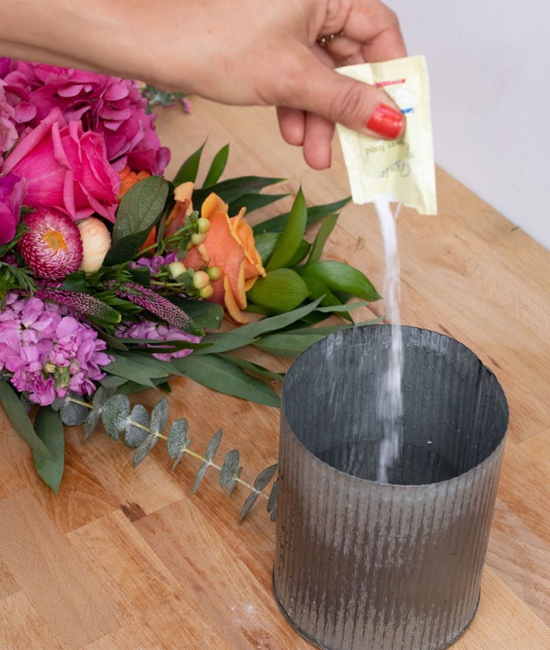 Use Flower Food Packets