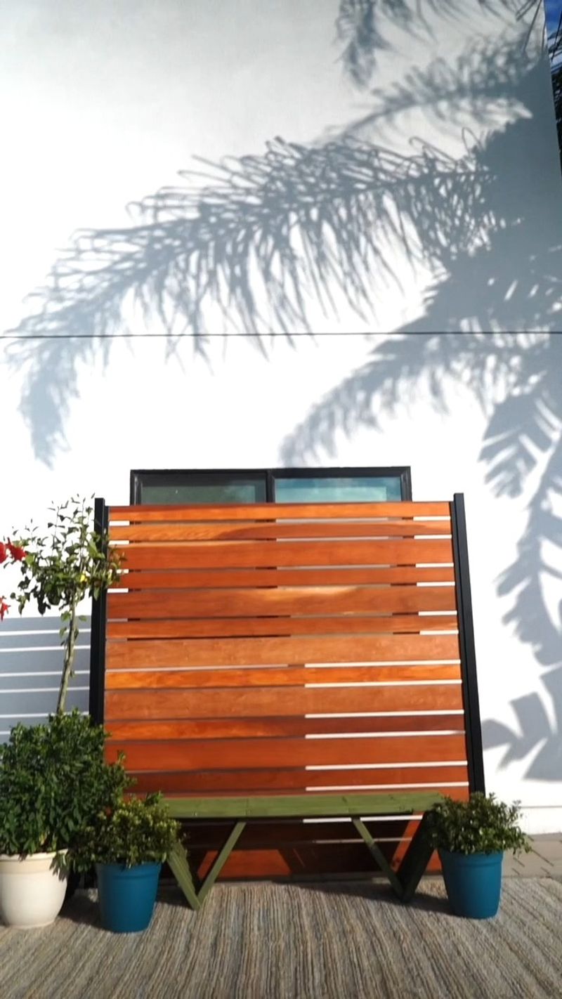 Wooden Slat Fence