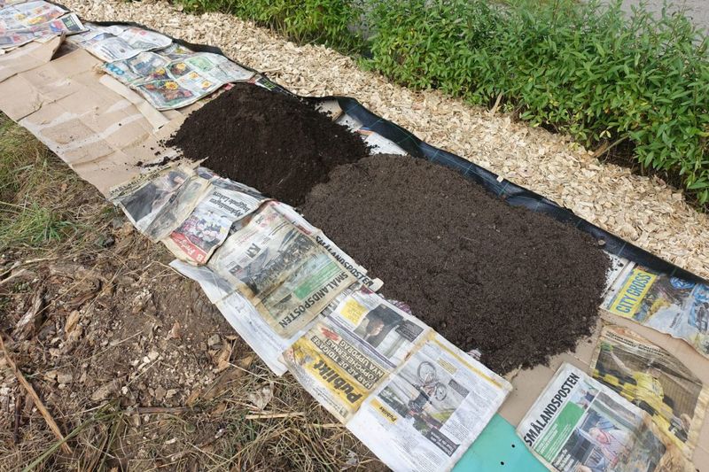 Newspaper Or Cardboard Layers