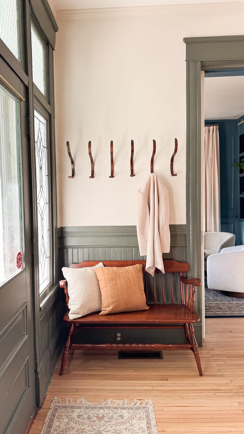 Mudroom Organizer from Chair Pieces