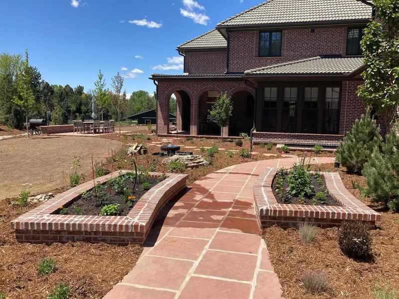 Raised Brick Planters