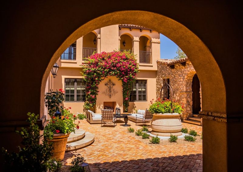 Mediterranean-Inspired Courtyard