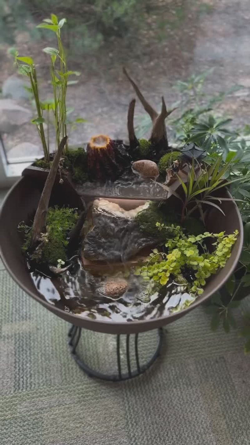 Hang Feeders Over Water Features