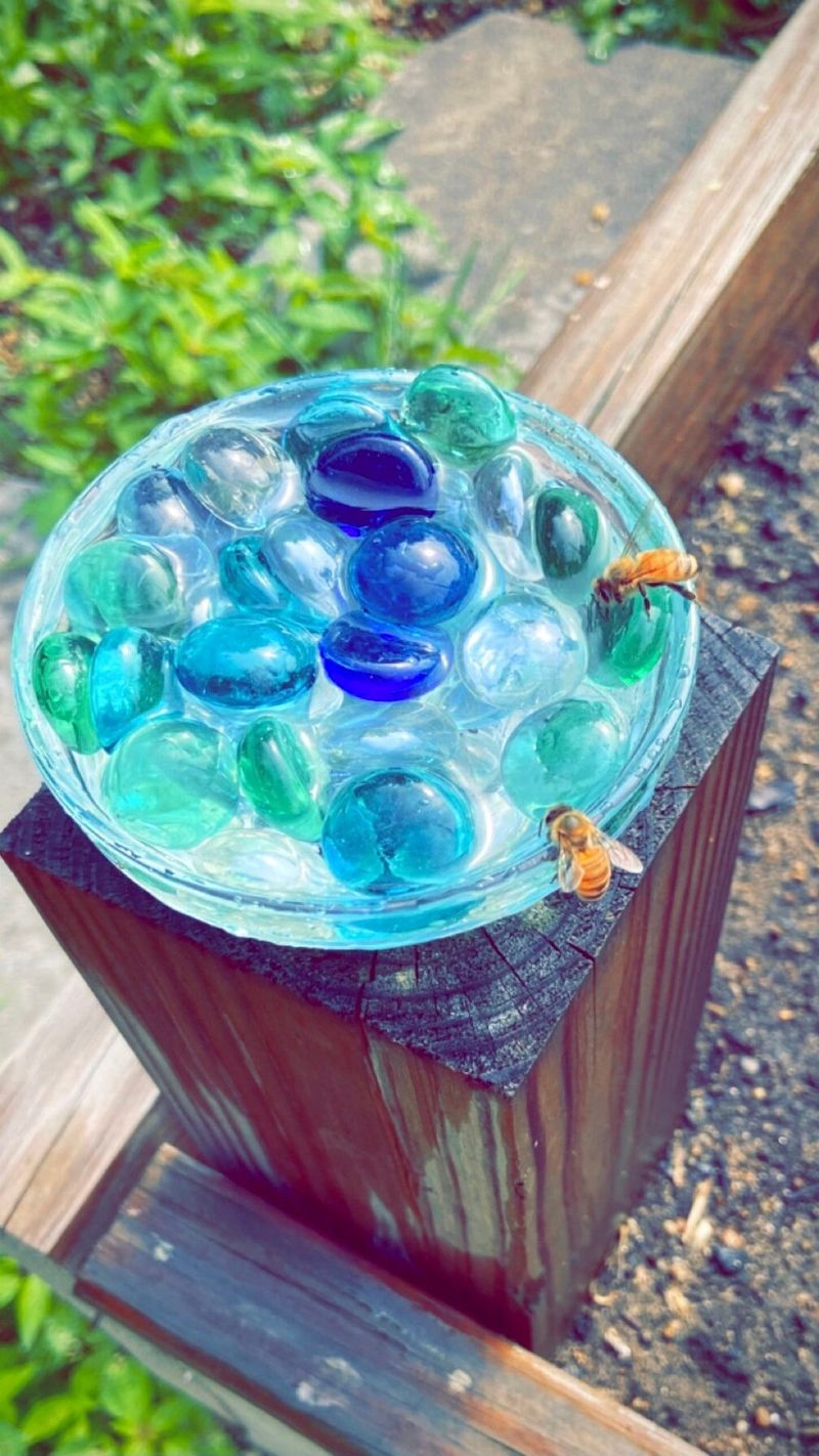 Decorative Glass Stone Bowl