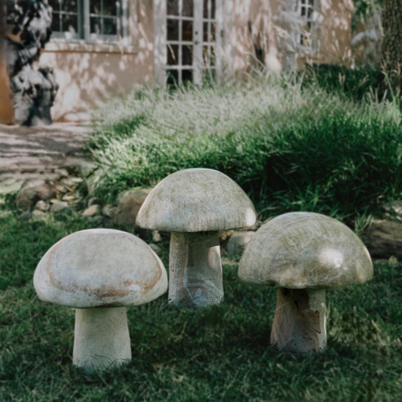 Concrete Mushroom Statues