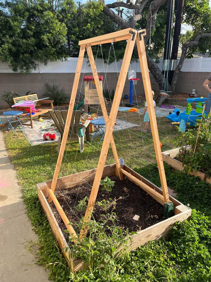 Wooden A-Frame Trellis - Beautiful and Functional