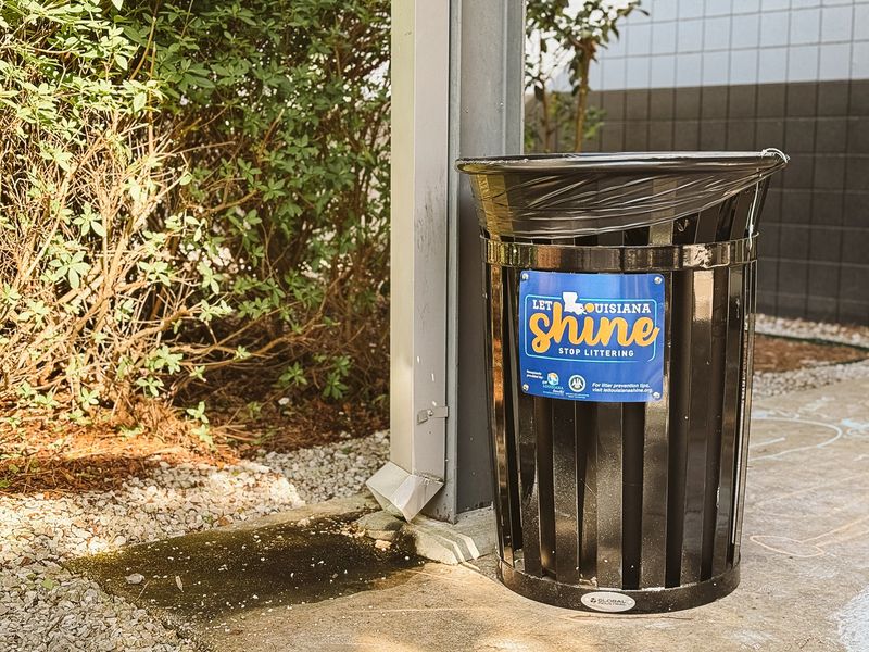 Visible Trash Cans