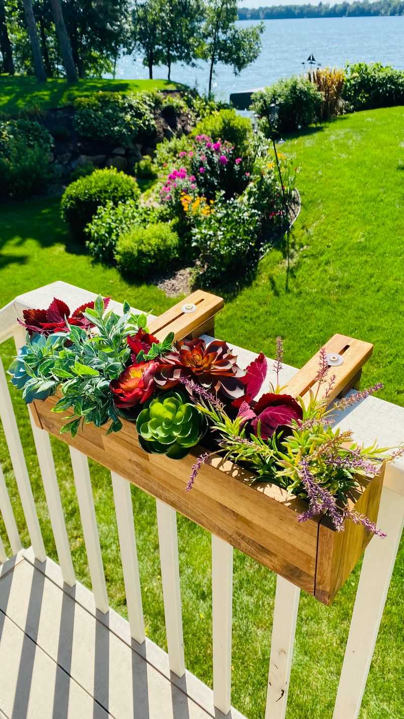 Porch Railing Planter Boxes