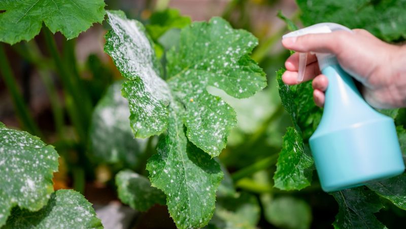 Milk Spray for Powdery Mildew