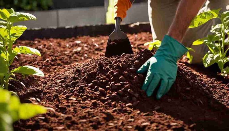 Cocoa Hull Mulch for Flower Beds