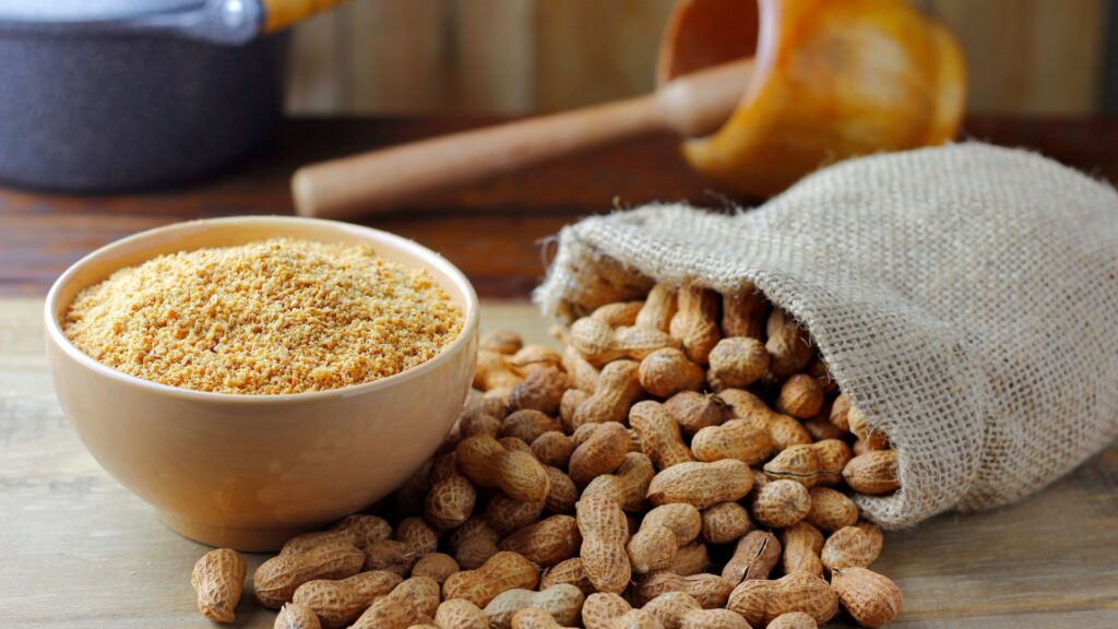 crushed peanuts
